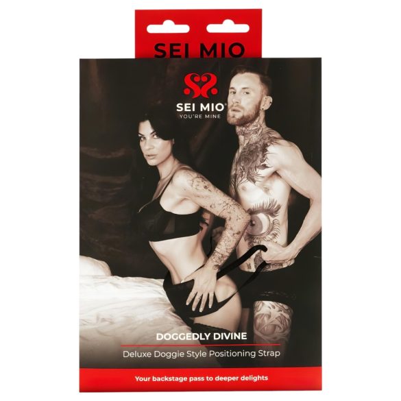 Sei Mio - polohovateľný vankúš pre psíka (čierny)