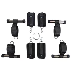 Sei Mio - bondage kríž na dvere - čierny