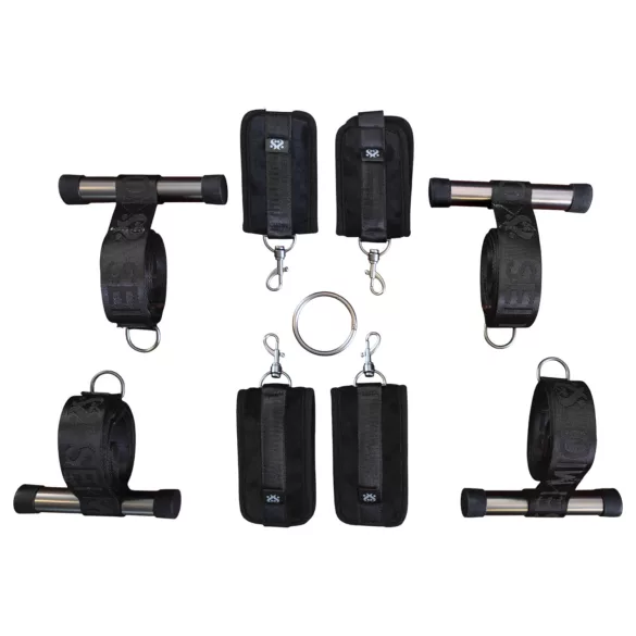 Sei Mio - bondage kríž na dvere - čierny