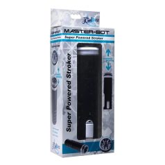   Master-Bot - hore-dole pohybujúci sa mäkký tŕňový masturbátor (čierny)