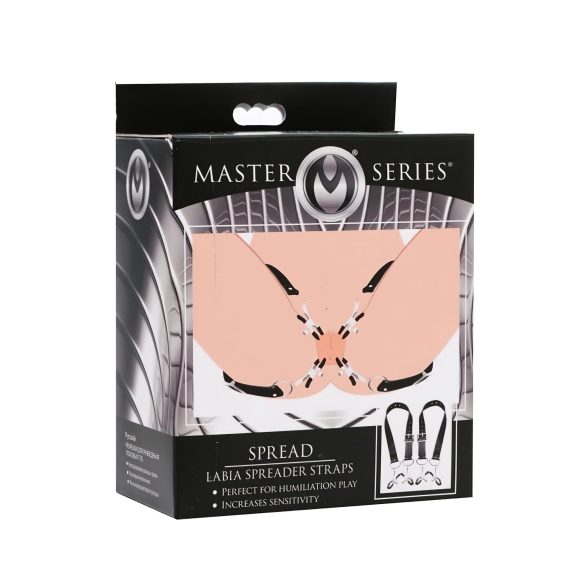 XR Brands - klitoriálne a pyskové svorky - nastaviteľné - čierne