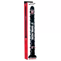 Hosed - análny dildo - špirálový tvar - čierny 18 cm