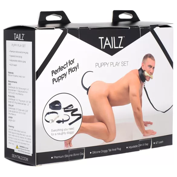 TAILZ Puppy Player Set - análne dildo súprava (4 dielna)