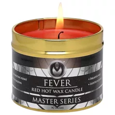   XR Brands - Fever - parafínová telová sviečka (červená, 120 g)