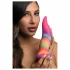 Creature Cocks - dildo s jazykom - svietiaci silikón - 21 cm