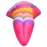 Creature Cocks - dildo s jazykom - svietiaci silikón - 21 cm