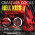 Creature Cocks Hell Kiss - skrutkovaný silikónový dildo - 19 cm - červený