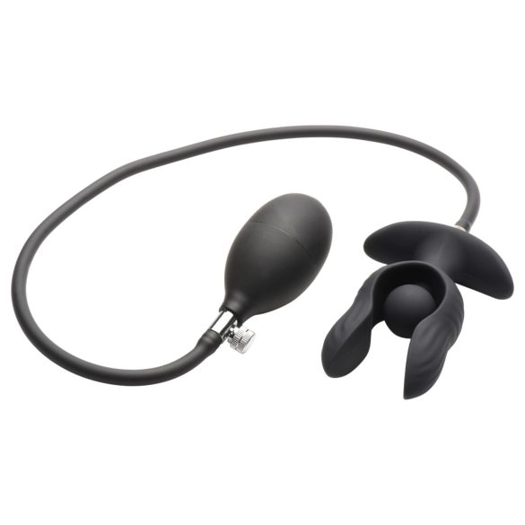 XR Brands - nafukovací vibračný análny kolík - čierny