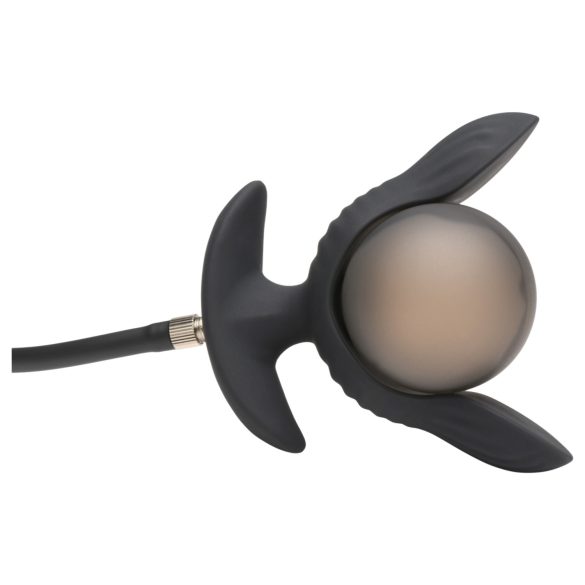 XR Brands - nafukovací vibračný análny kolík - čierny