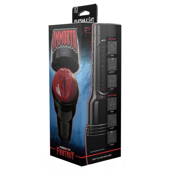 Fleshlight Fantasy Immorta - fantázia umelá vagína masturbátor (červený)