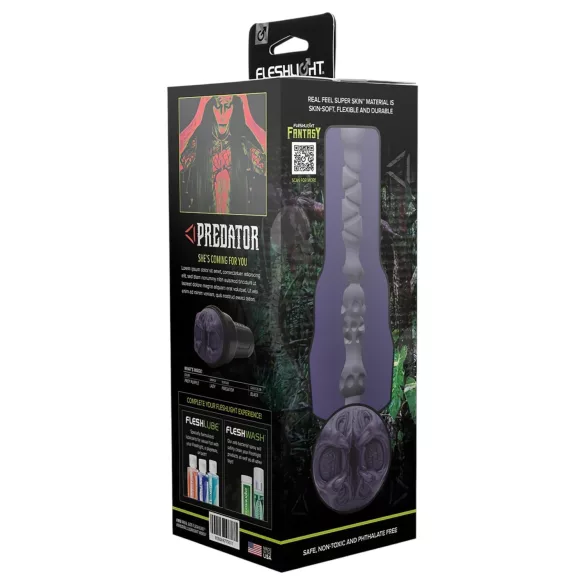 Fleshlight Fantasy Predator - fantázia umelá vagína masturbátor (fialová)
