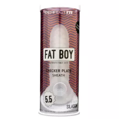 Fat Boy Checker Box - návlek na penis - 15 cm - biely