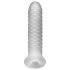 Fat Boy Checker Box - návlek na penis - 17 cm - biely