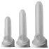 Perfect Fit - Fat Boy Micro Ribbed - návlek na penis (15 cm, biely)