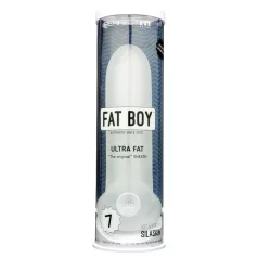   Fat Boy Original Ultra Fat - návlek na penis - biely - 19 cm