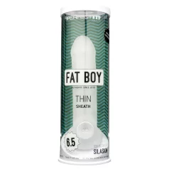 Fat Boy Thin - návlek na penis - tenký - biely 17 cm