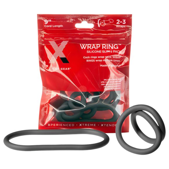 Perfect Fit - erekčný krúžok - tenký, čierny, 22 cm