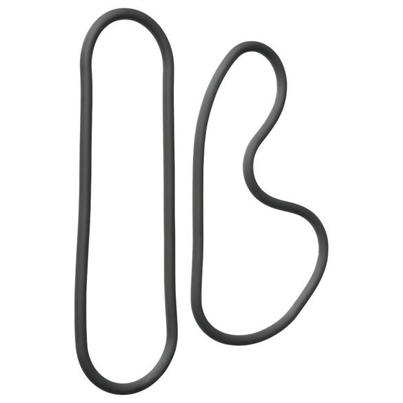 Perfektný Fit Slim Wrap 15 - tenký erekčný krúžok - čierny (38 cm)