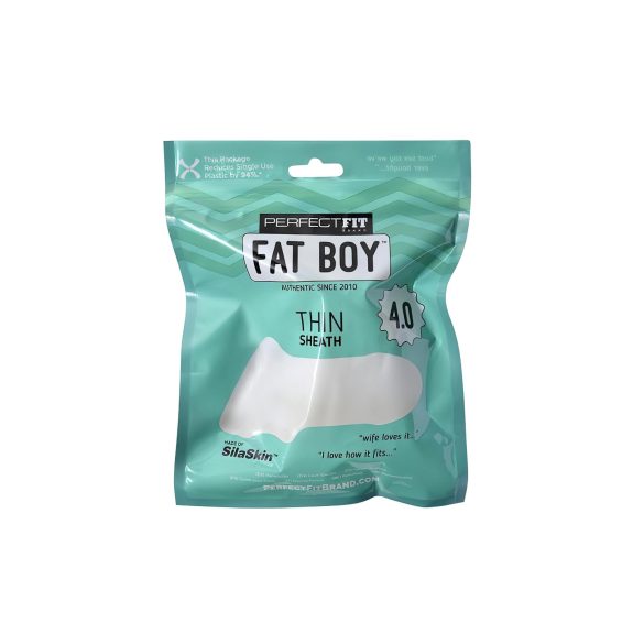 Fat Boy Thin - návlek na penis - 10 cm - biely