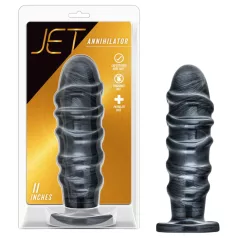 Blush Jet - XXL análne dildo (čierne)