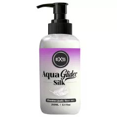   EXS AquaGlider Silk - hodvábny lubrikačný gél na vodnej báze v pumpičkovej fľaši (250 ml)
