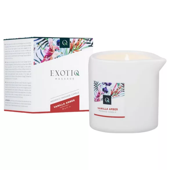 Exotiq - masážna sviečka - vanilka a jantár - 60g