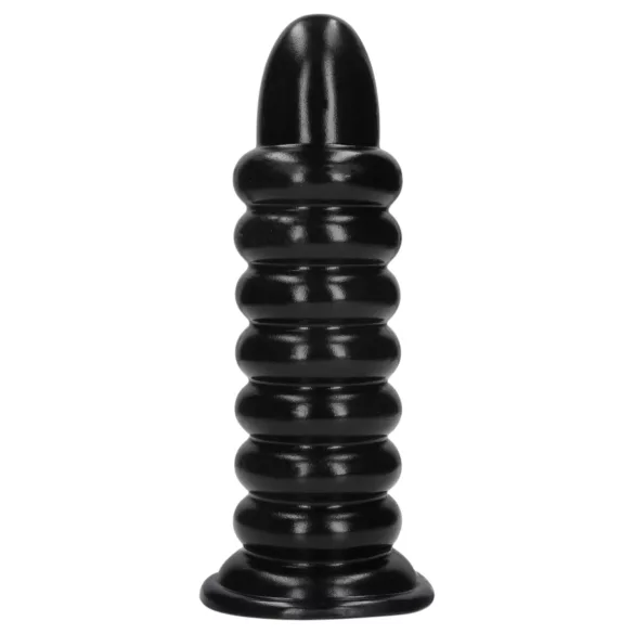 Au! Spiral Force - skrutkovací análny kolík (čierny) - 23,5 cm