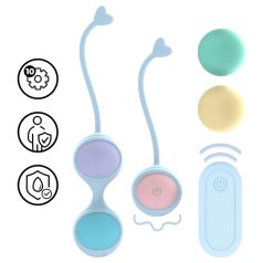   Loveline - vibračná variabilná sada venušiných guličiek (modrá)