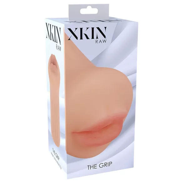XKIN - realistický umelý ústny masturbátor - S (prírodný)