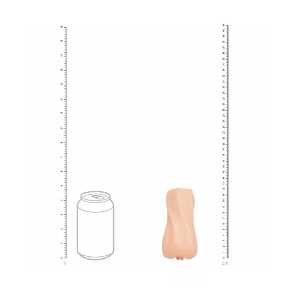 XKIN Cutie Darla - realistická umelá vagína masturbátor (prírodná farba)