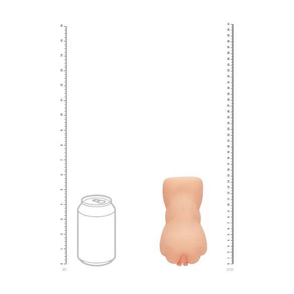XKIN Sweet Delilah - realistická umelá vagína masturbátor (naturálna)