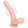 RealRock - realistický vibrátor s dvojitou hustotou (telovej farby) - 15 cm