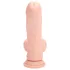 RealRock - realistický vibrátor s dvojitou hustotou (telovej farby) - 15 cm