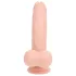 RealRock - realistický vibrátor s dvojitou hustotou (telovej farby) - 15 cm