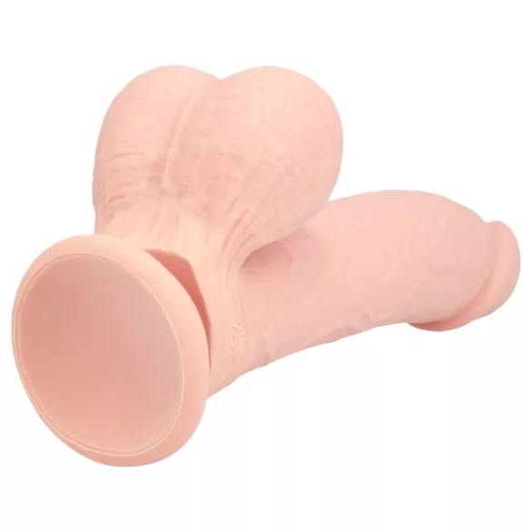 RealRock - realistický vibrátor s dvojitou hustotou (telovej farby) - 15 cm