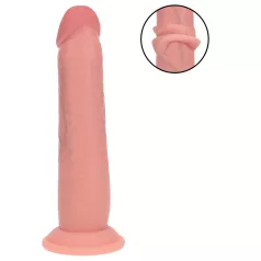   RealRock - realistický dvojvrstvový dildo (telovej farby) - 20,5 cm