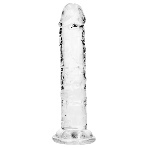 RealRock - realistický dildo s prísavkou (priehľadný) - 12,7 cm