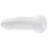 RealRock - realistický dildo s prísavkou (priehľadný) - 12,7 cm