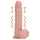 RealRock - realistický vibrátor s prísavkou - telová farba 20,5 cm