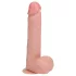 RealRock - realistický vibrátor s prísavkou - telová farba 20,5 cm