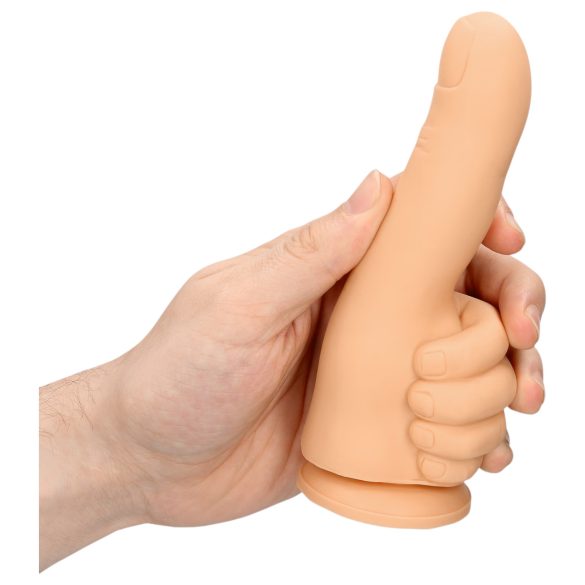 S-Line - dildo v tvare palca - realistický vzhľad - naturálna farba