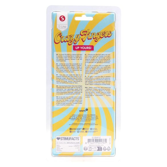 S-Line - dildo na stredný prst - realistický - telová farba