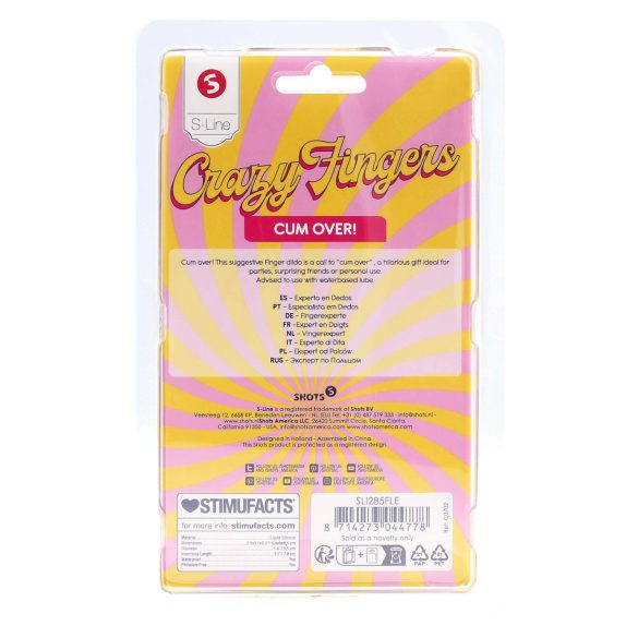 S-Line - dvojprstový dildo - realistický - telová farba