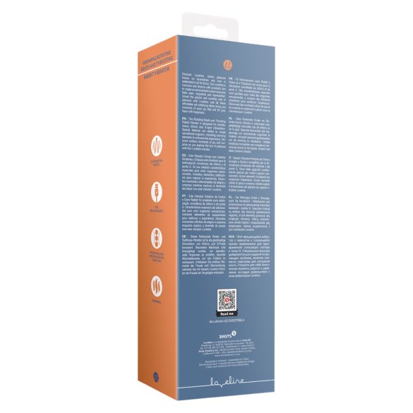 Loveline - výkonný vibrátor s ohrevom - modrý