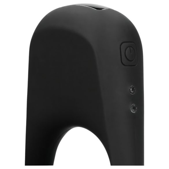 Loveline - vibračný erekčný krúžok na penis - nabíjateľný - čierny