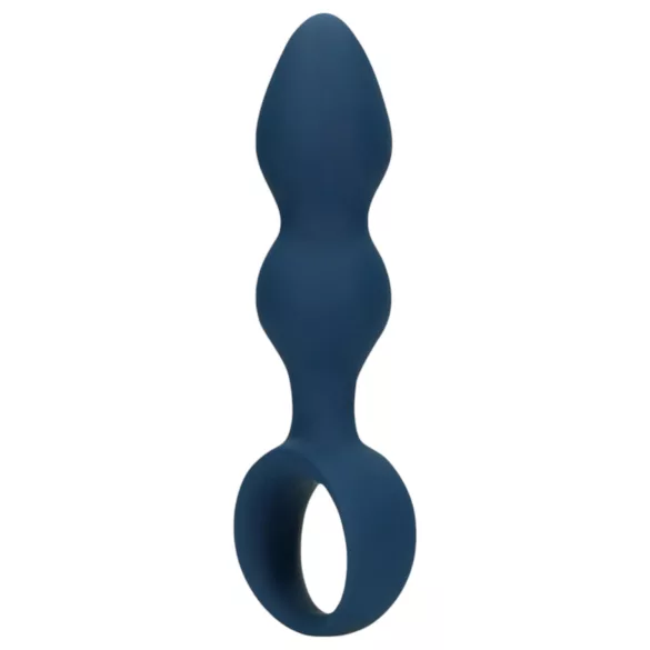 Loveline - análna dildo s krúžkom - stredná veľkosť - modrá