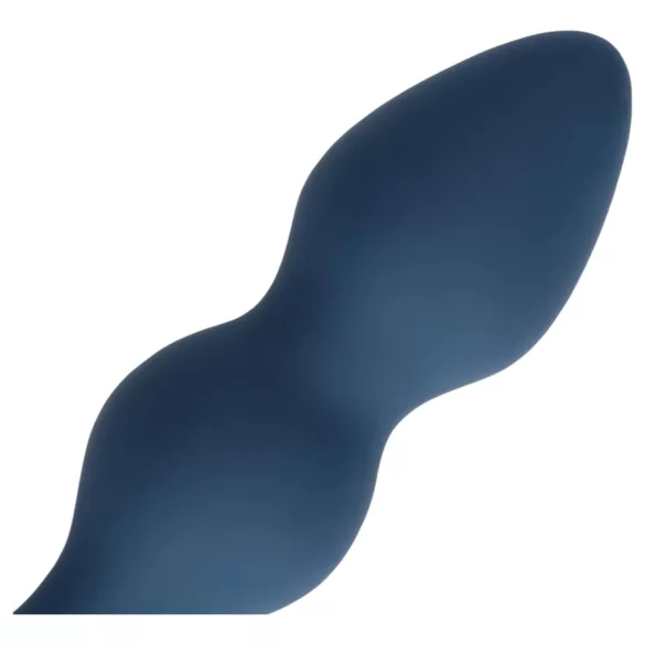 Loveline - análna dildo s krúžkom - stredná veľkosť - modrá