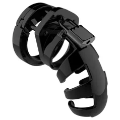 ManCage Model 02 - klietka na penis (čierna) - 9 cm
