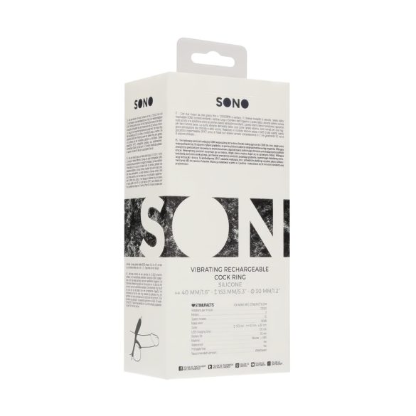 No.88 - vibračný krúžok na penis - čierny