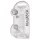 RealRock - realistický dildo - priehľadný - 19 cm